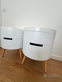 Comodini con due vani contenitore