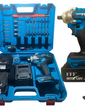 AVVITATORE A IMPULSI 128V 4Ah CON DOPPIA BATTERIA