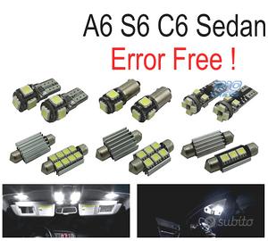 KIT 11 LAMPADE LED INTERNE PER AUDI A6 S6 RS6 C6 S