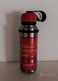 Borraccia Coca-Cola vintage in acciaio 23x7 cm