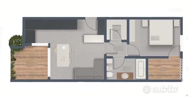 Bilocale Casa Clima A - Completamente arredato