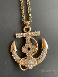 collana con ciondolo Ancora 