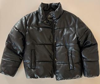 Giaccone bambina effetto pelle