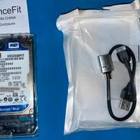 hard disk esterno USB 320GB.