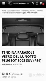Tendina parasole Peugeot 3008  2016/2023