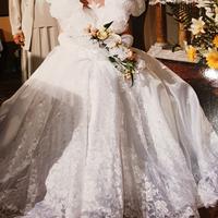 Abito da sposa vintage anni '80-'90.
