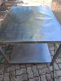 Banco/tavolo acciaio inox 100x130