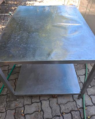Banco/tavolo acciaio inox 100x130