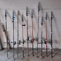 Canne trota lago complete di mulinello