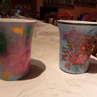 Vasi Rosenthal dipinti a mano da Groppelli 