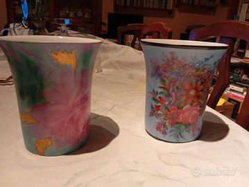Vasi Rosenthal dipinti a mano da Groppelli 