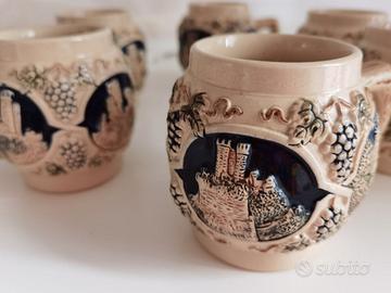 6 Bicchieri vino  - Scene di Castelli in Germania