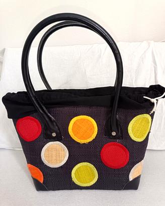 Borsa NUOVA mini paglia pelle