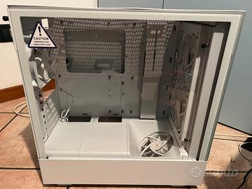 Case gaming nzxt h5 flow rgb white (leggere des)