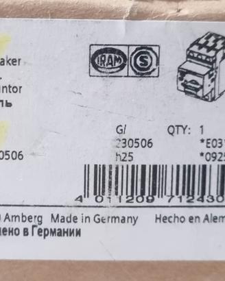 SIEMENS 3RV2011-1CA10 , salvamotore tarabile