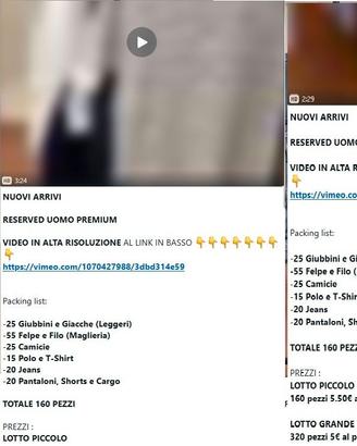 INGROSSO STOCK ABBIGLIAMENTO UOMO RESERVED 2025