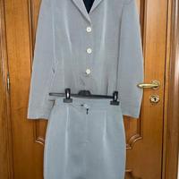 Tailleur grigio vintage TG.42