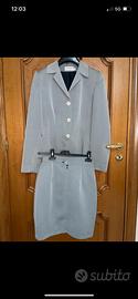Tailleur grigio vintage TG.42