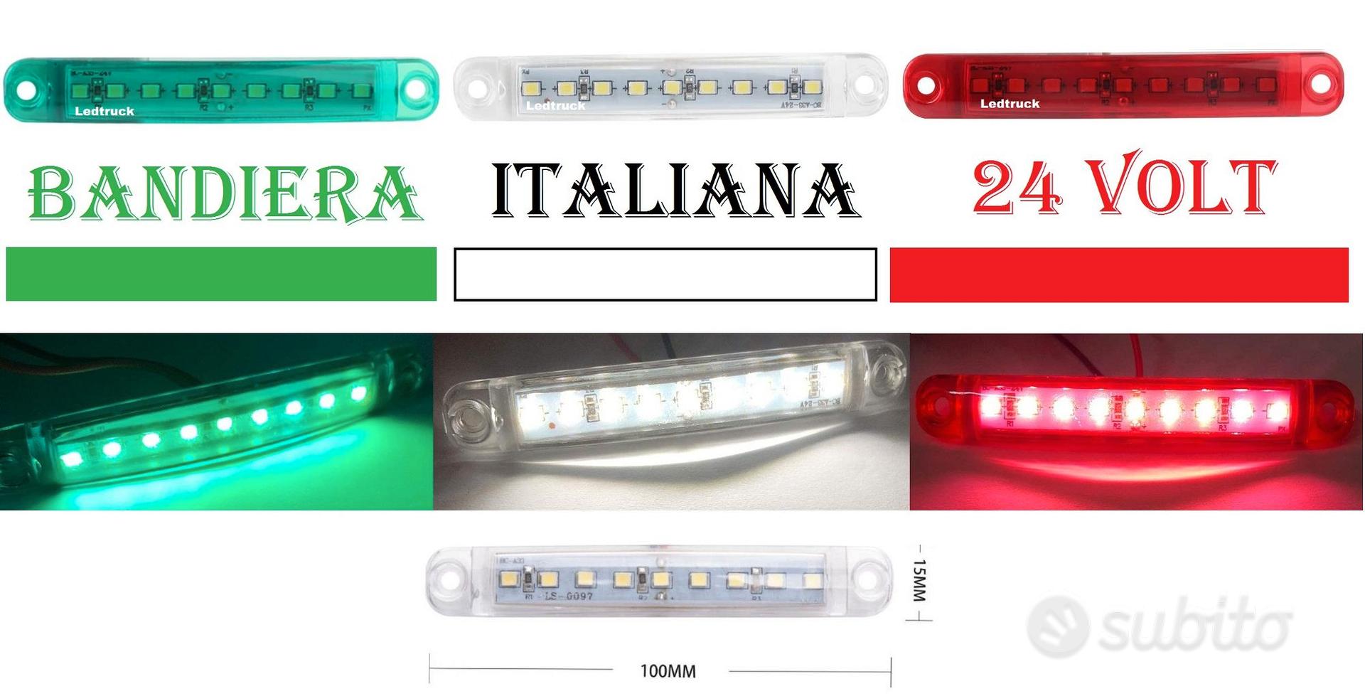 Set 4 Luci Ingombro LED 24V E-Mark - Per Rimorchi, Camper E Autocarri