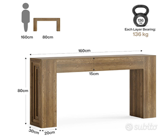 Tavolo consolle lungo 160 cm