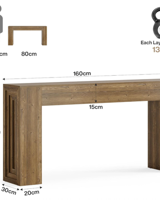 Tavolo consolle lungo 160 cm