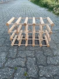 portabottiglie in legno
