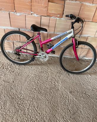 Bicicletta Diamond MTB Rosa/Argento