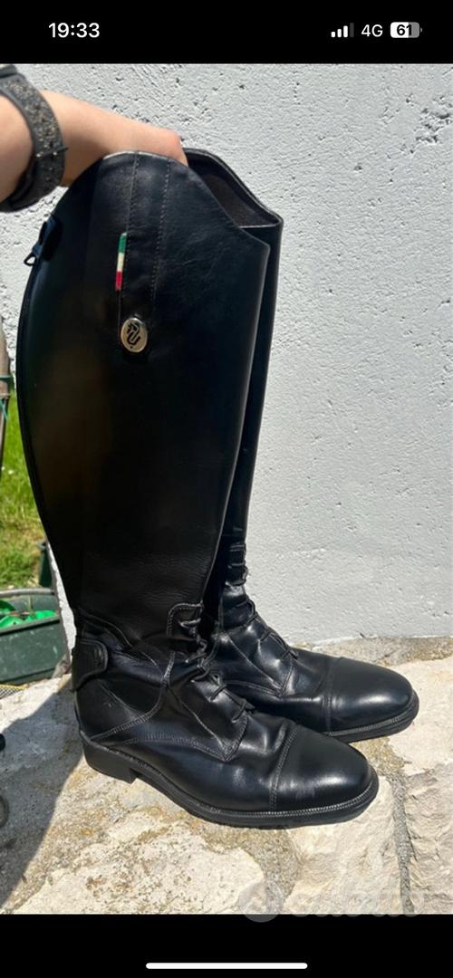 Stivali Da Equitazione Ego 7 Orion | In Pelle | Suola Antiscivolo | Con Cerniera - Foto 5