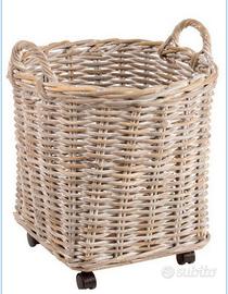 Grande cesto  con ruote