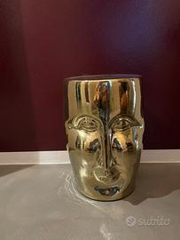 Tavolino / sgabello faccia oro