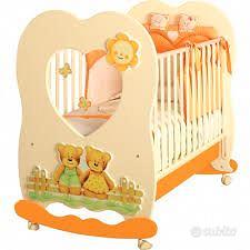 Culla Baby Expert Cuore Panna/Arancio