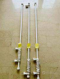 Bastoni per tende in legno bianco