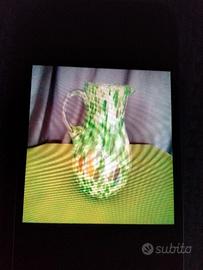 caraffa in vetro verde 