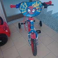 bici 12"pollici spiderman 