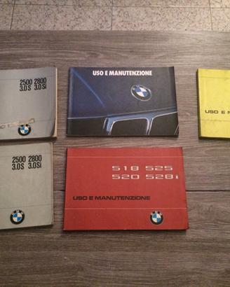 Libretti uso e manutenzione Bmw epoca