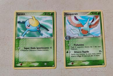 Surskit 82/110 e Masquerain 47/110 Ex Pokemon 