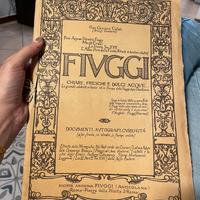 Antico libro monografia Acqua Fiuggi anni ‘30