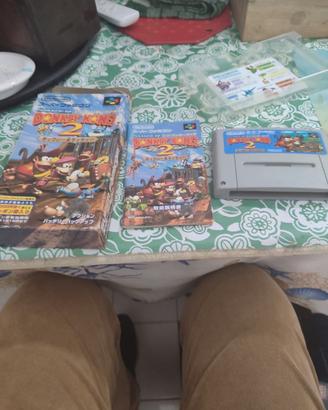 videogioco vintage donkey kong country 2 jap
