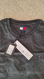 T-shirt Tommy Jeans Grigia Melange L NWT, tg.L