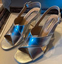 Sandalo incrociato SuiteBlanco taglia 41 argento