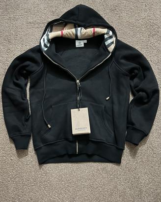 Felpa Burberry con zip e cappuccio