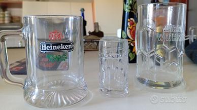 boccali wuhrer Heineken 250 ml circa