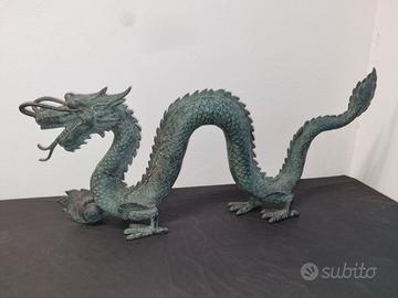 Drago marino Cinese in bronzo fusione a cera persa