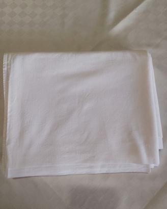 Lenzuolo matrimoniale 100% cotone di colore bianco