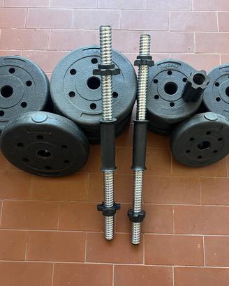 Set di pesi ed elastici