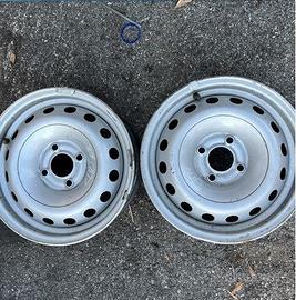 2 - CERCHI IN LAMIERA RENAULT 5,5X14 4X100 ET36 CB