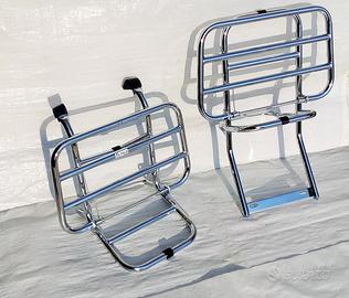 Coppia Portapacchi Cromati Vespa PX 125 150 200 PE