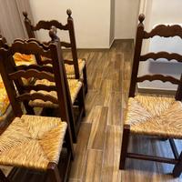 sedie stile rustico