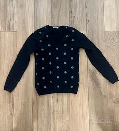 Maglioncino cashmere a pois