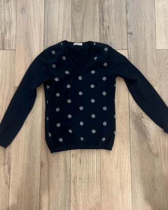 Maglioncino cashmere a pois